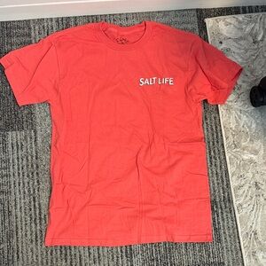 Salt Life Men's Vibrant Coral Tee